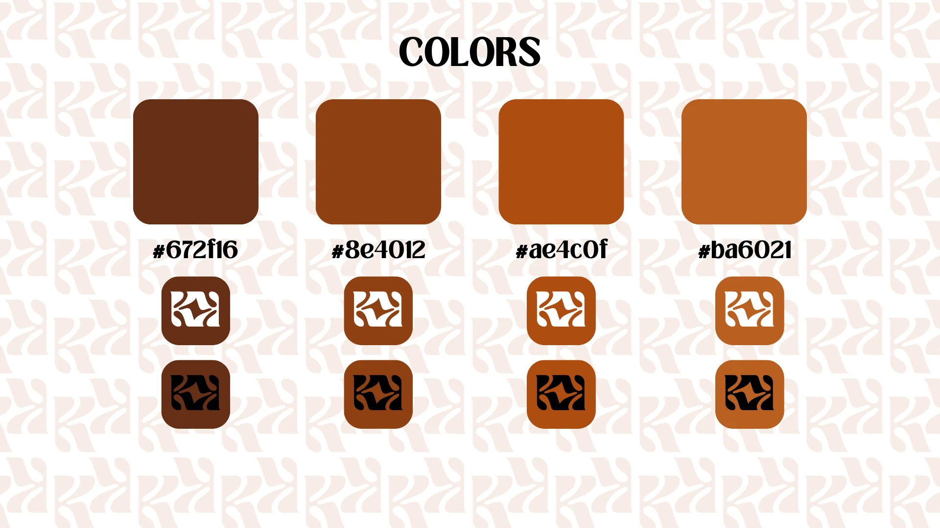 Kimya Coffee colour palette